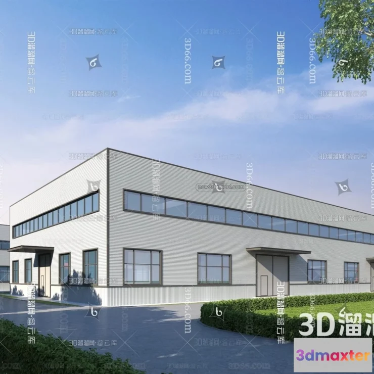 1577524 - Exterior 3D Models of Factory - 3D Scene - 019 3D Max