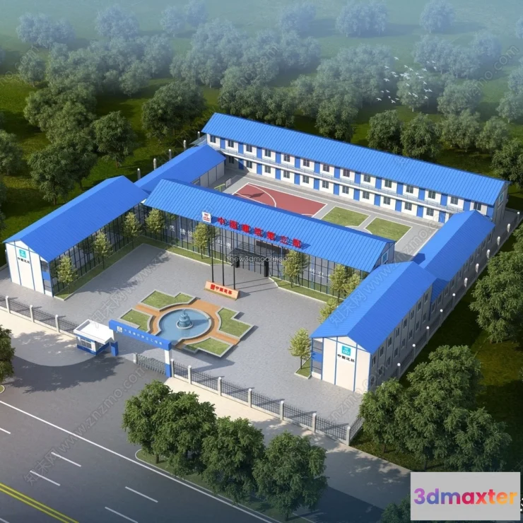 1577526 - Exterior 3D Models of Factory - 3D Scene - 020 3D Max