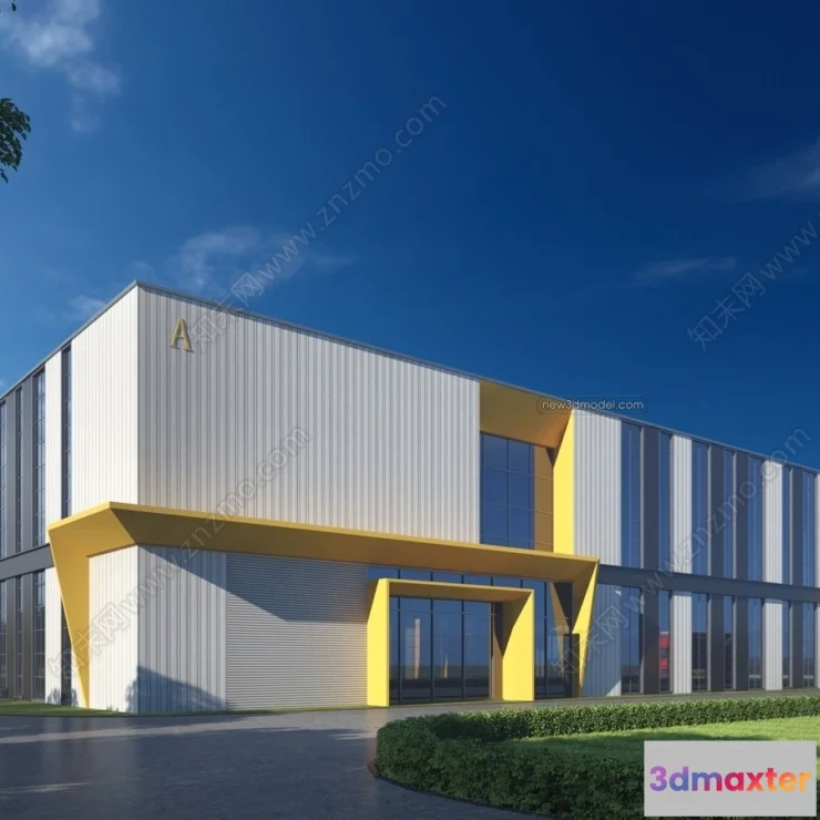 1577530 - Exterior 3D Models of Factory - 3D Scene - 022 3D Max