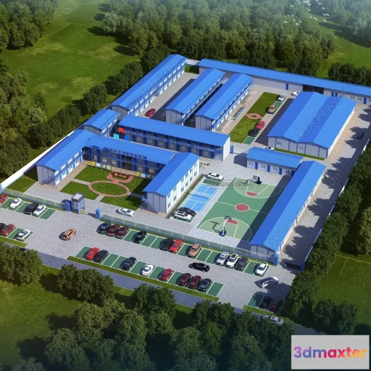 1577534 - Exterior 3D Models of Factory - 3D Scene - 024 3D Max