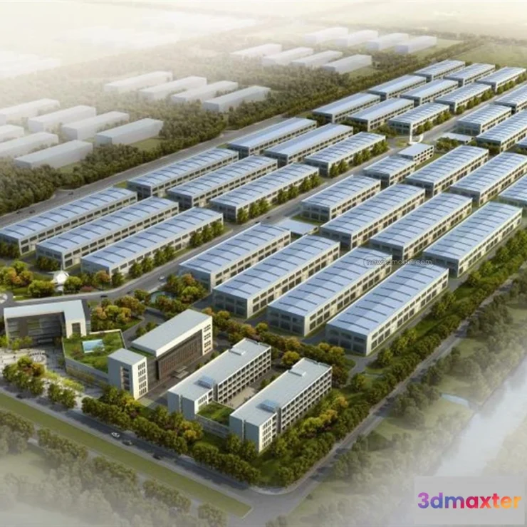 1577540 - Exterior 3D Models of Factory - 3D Scene - 027 3D Max