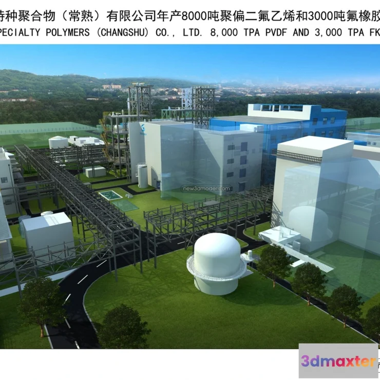 1577548 - Exterior 3D Models of Factory - 3D Scene - 031 3D Max