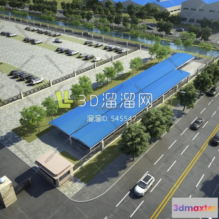 1577550 - Exterior 3D Models of Factory - 3D Scene - 032 3D Max