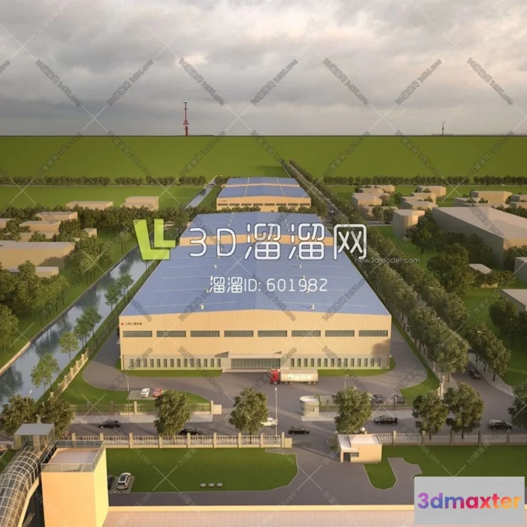 1577552 - Exterior 3D Models of Factory - 3D Scene - 033 3D Max