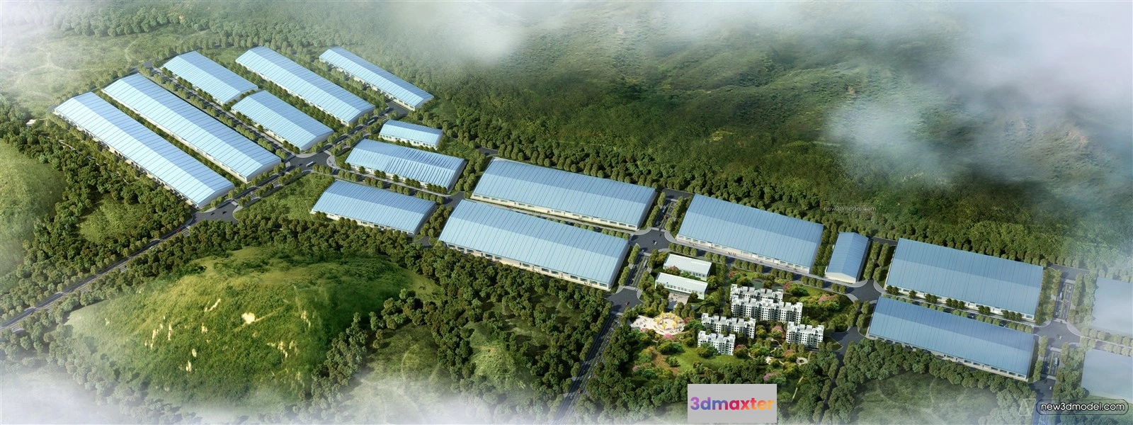 1577570 - Exterior 3D Models of Factory - 3D Scene - 042 3D Max