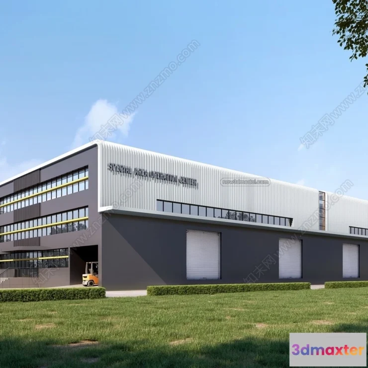 1577582 - Exterior 3D Models of Factory - 3D Scene - 048 3D Max