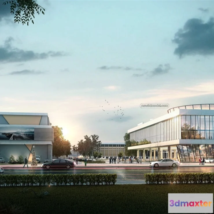 1577584 - Exterior 3D Models of Factory - 3D Scene - 049 3D Max