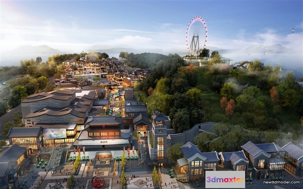 1577890 - 3D Models of Commercial Building - Exterior 3D Scenes - 080 3D Max