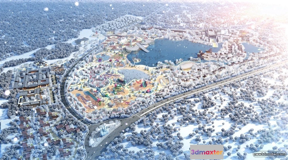 1577926 - 3D Models of Commercial Building - Exterior 3D Scenes - 098 3D Max