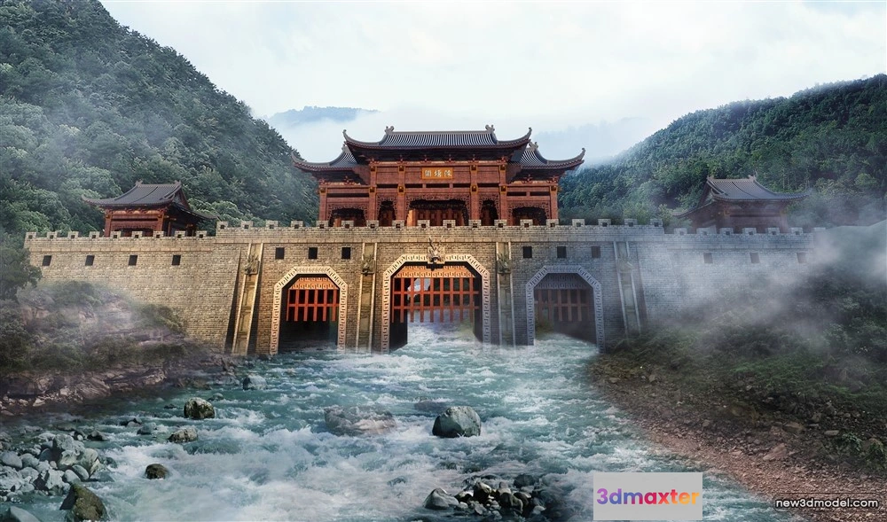 1577928 - 3D Models of Commercial Building - Exterior 3D Scenes - 099 3D Max