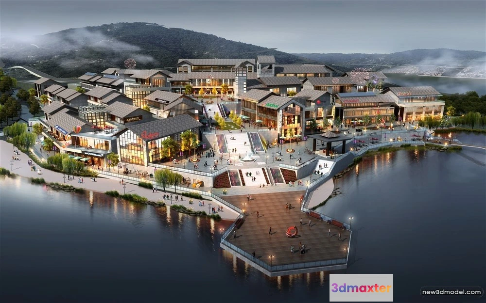 1577934 - 3D Models of Commercial Building - Exterior 3D Scenes - 102 3D Max