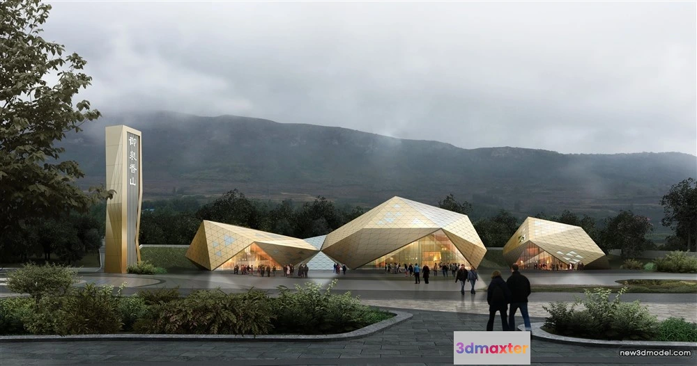 1577936 - 3D Models of Commercial Building - Exterior 3D Scenes - 103 3D Max