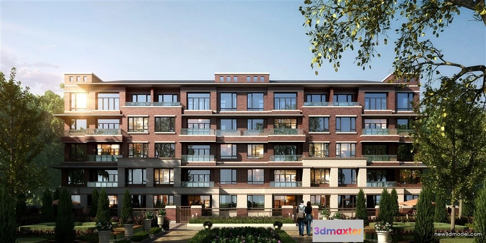 1577938 - 3D Models of Commercial Building - Exterior 3D Scenes - 104 3D Max