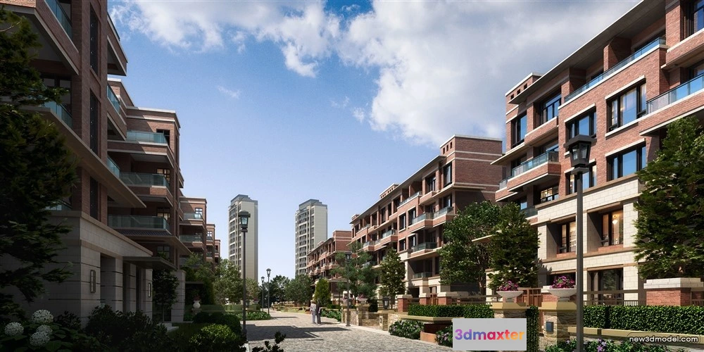 1577942 - 3D Models of Commercial Building - Exterior 3D Scenes - 106 3D Max