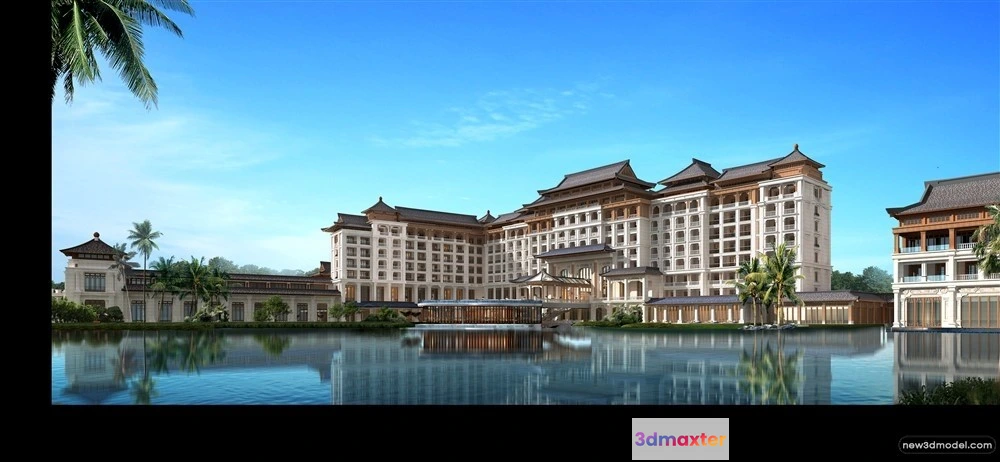 1577944 - 3D Models of Commercial Building - Exterior 3D Scenes - 107 3D Max