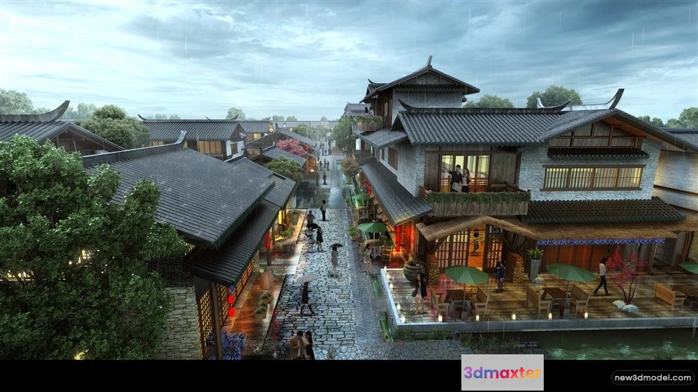 1577964 - 3D Models of Commercial Building - Exterior 3D Scenes - 117 3D Max