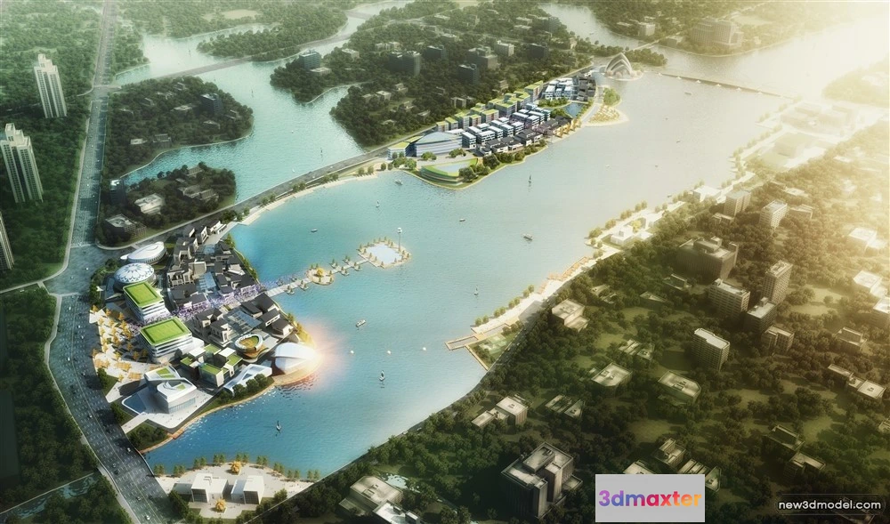 1577980 - 3D Models of Commercial Building - Exterior 3D Scenes - 125 3D Max