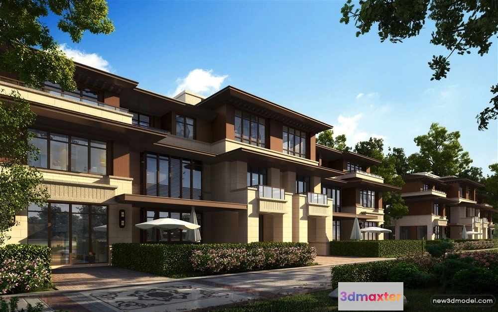 1577984 - 3D Models of Commercial Building - Exterior 3D Scenes - 127 3D Max