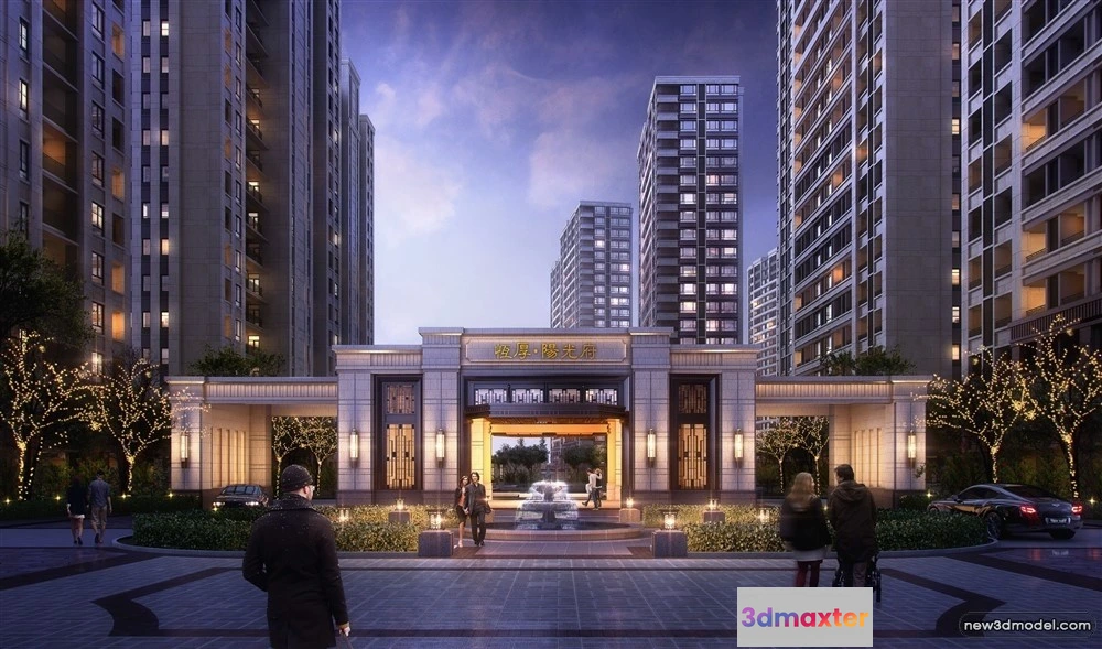 1577986 - 3D Models of Commercial Building - Exterior 3D Scenes - 128 3D Max