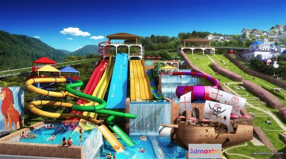 1577992 - 3D Models of Commercial Building - Exterior 3D Scenes - 131 3D Max