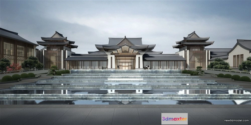 1577998 - 3D Models of Commercial Building - Exterior 3D Scenes - 134 3D Max