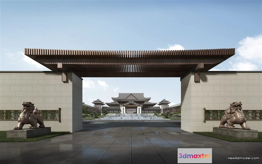 1578000 - 3D Models of Commercial Building - Exterior 3D Scenes - 135 3D Max