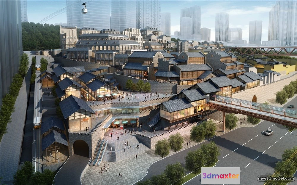 1578008 - 3D Models of Commercial Building - Exterior 3D Scenes - 139 3D Max