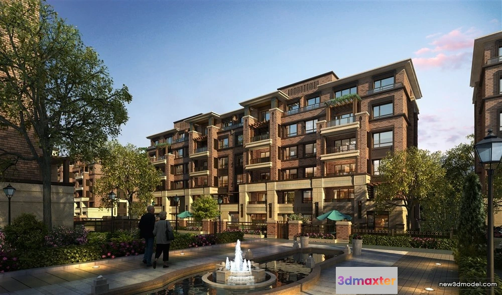 1578012 - 3D Models of Commercial Building - Exterior 3D Scenes - 141 3D Max