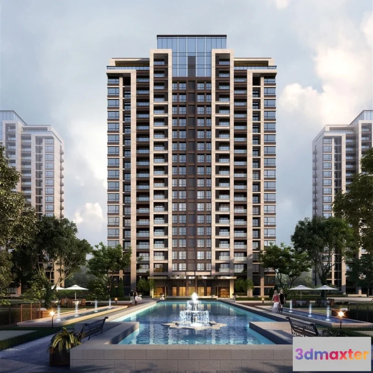 1578014 - 3D Models of Commercial Building - Exterior 3D Scenes - 142 3D Max