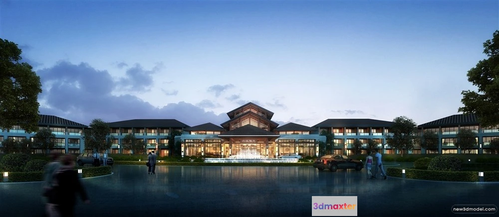 1578020 - 3D Models of Commercial Building - Exterior 3D Scenes - 145 3D Max