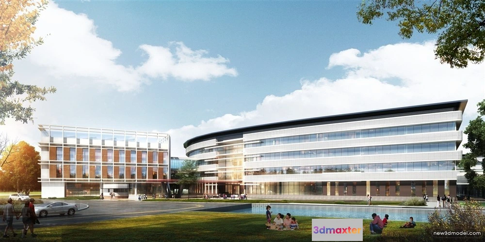 1578028 - 3D Models of Commercial Building - Exterior 3D Scenes - 149 3D Max