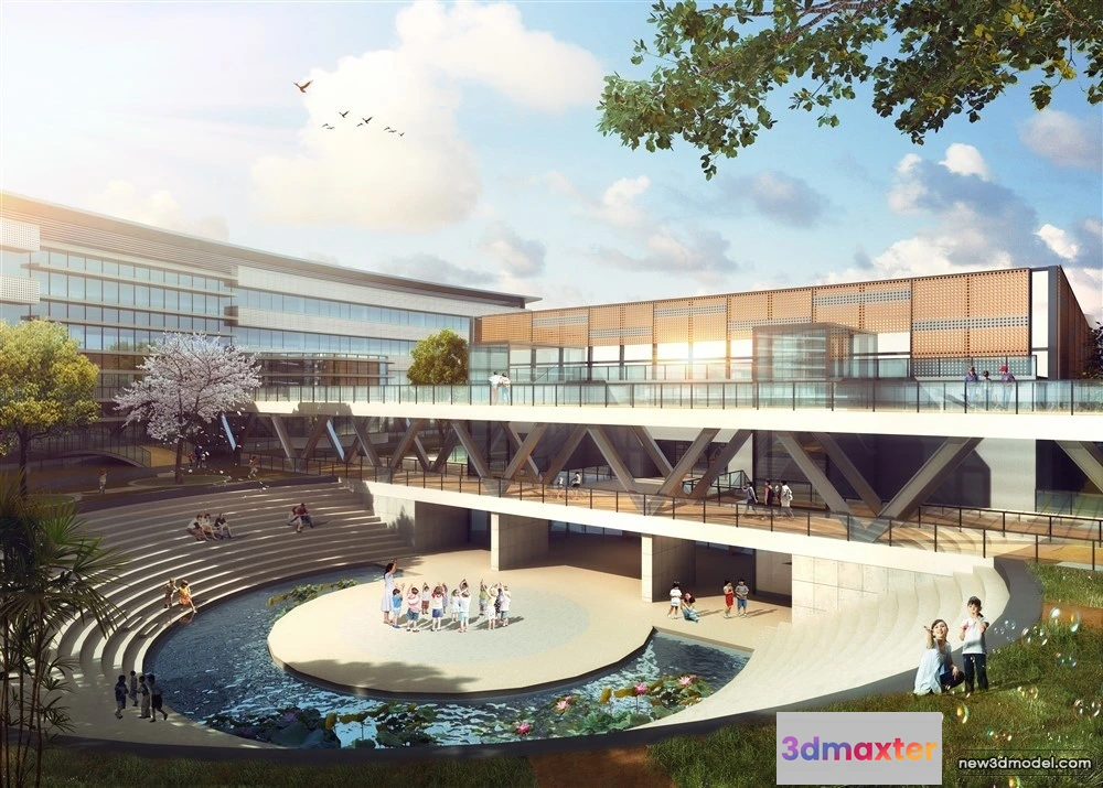 1578030 - 3D Models of Commercial Building - Exterior 3D Scenes - 150 3D Max