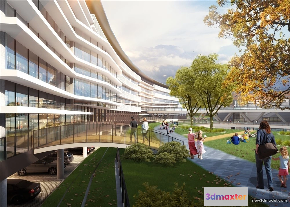 1578032 - 3D Models of Commercial Building - Exterior 3D Scenes - 151 3D Max