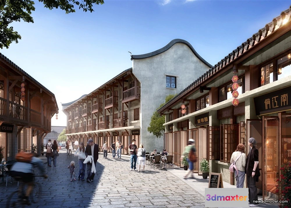 1578050 - 3D Models of Commercial Building - Exterior 3D Scenes - 160 3D Max