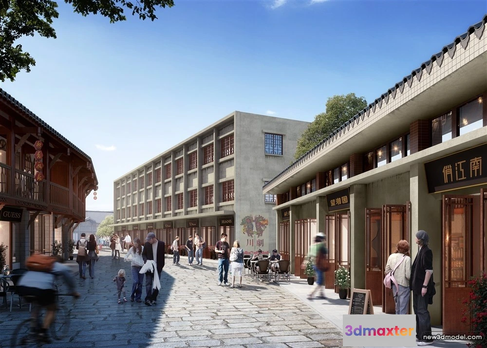 1578052 - 3D Models of Commercial Building - Exterior 3D Scenes - 161 3D Max