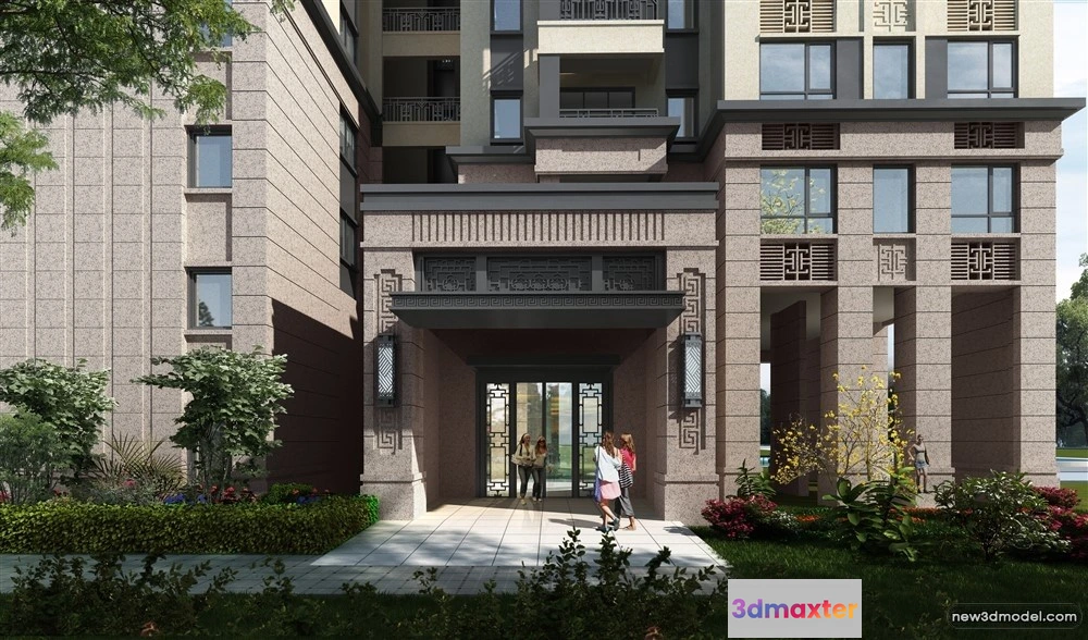 1578066 - 3D Models of Commercial Building - Exterior 3D Scenes - 168 3D Max