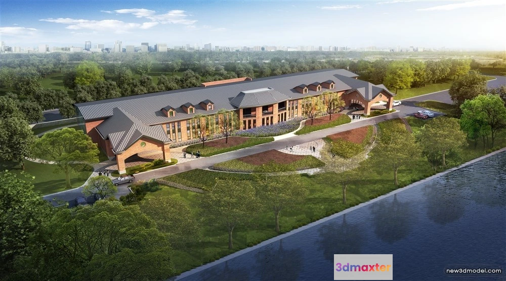 1578068 - 3D Models of Commercial Building - Exterior 3D Scenes - 169 3D Max