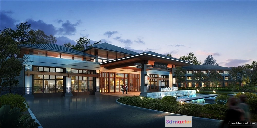 1578070 - 3D Models of Commercial Building - Exterior 3D Scenes - 170 3D Max