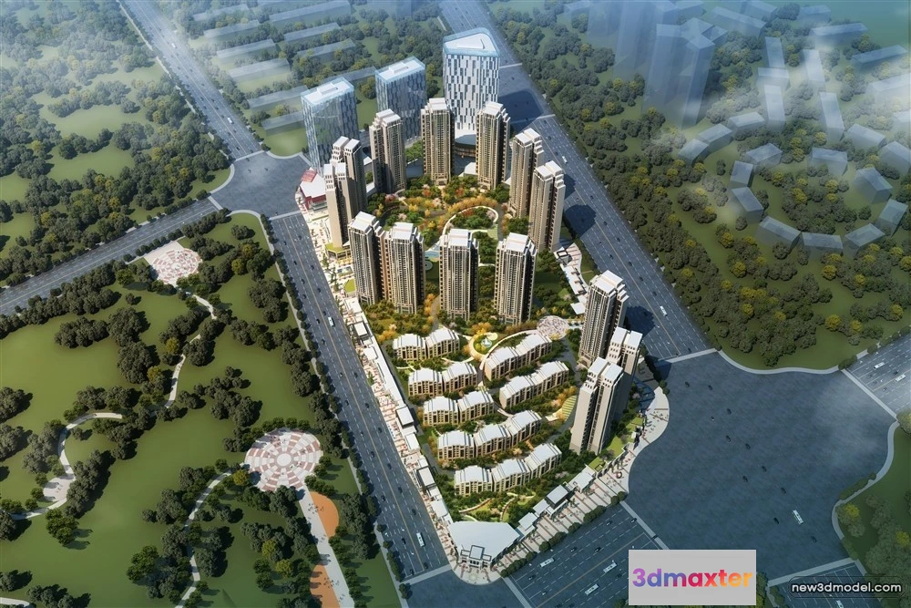 1578080 - 3D Models of Commercial Building - Exterior 3D Scenes - 175 3D Max