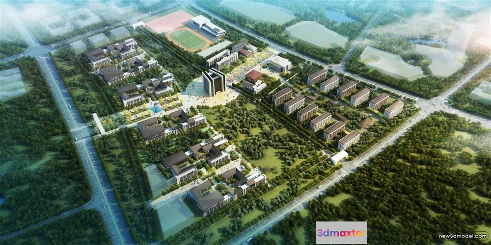 1578090 - 3D Models of Commercial Building - Exterior 3D Scenes - 180 3D Max