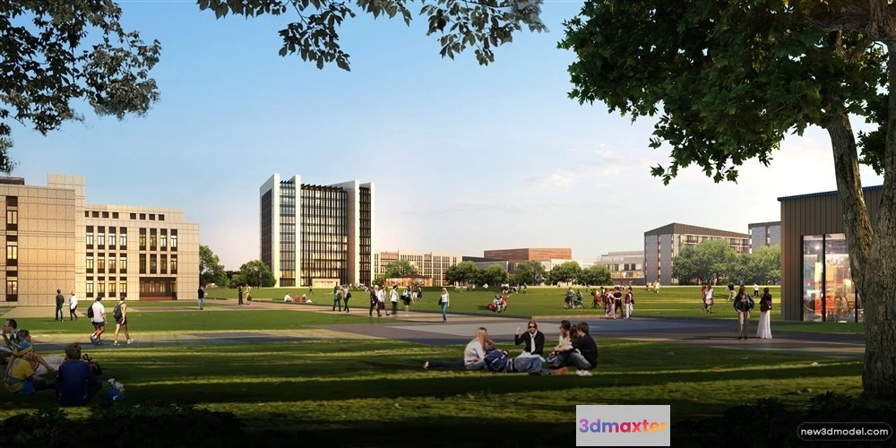 1578092 - 3D Models of Commercial Building - Exterior 3D Scenes - 181 3D Max