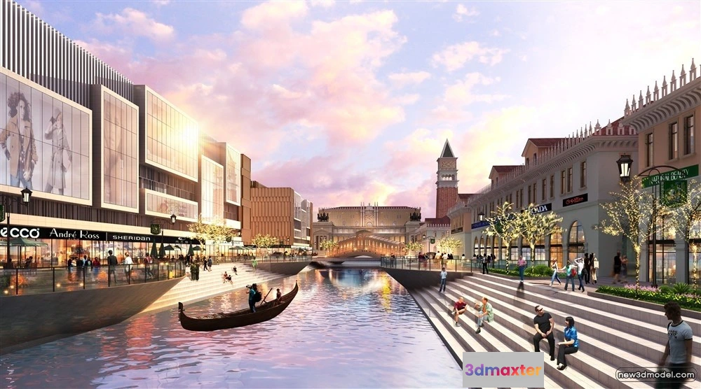 1578102 - 3D Models of Commercial Building - Exterior 3D Scenes - 186 3D Max