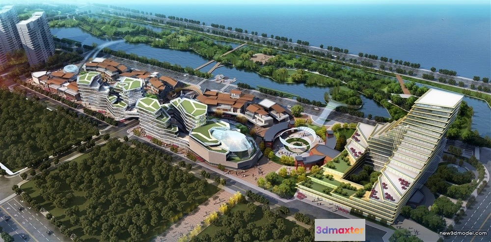 1578104 - 3D Models of Commercial Building - Exterior 3D Scenes - 187 3D Max