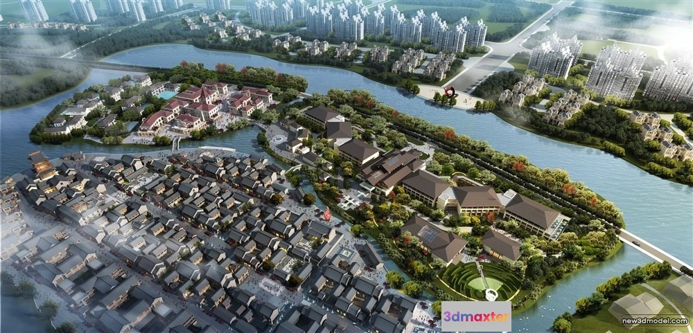 1578106 - 3D Models of Commercial Building - Exterior 3D Scenes - 188 3D Max