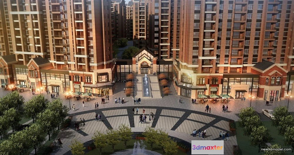 1578108 - 3D Models of Commercial Building - Exterior 3D Scenes - 189 3D Max