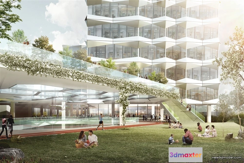 1578112 - 3D Models of Commercial Building - Exterior 3D Scenes - 191 3D Max