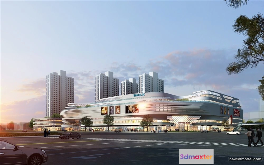 1578120 - 3D Models of Commercial Building - Exterior 3D Scenes - 195 3D Max