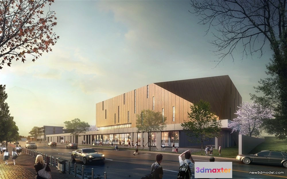 1578126 - 3D Models of Commercial Building - Exterior 3D Scenes - 198 3D Max