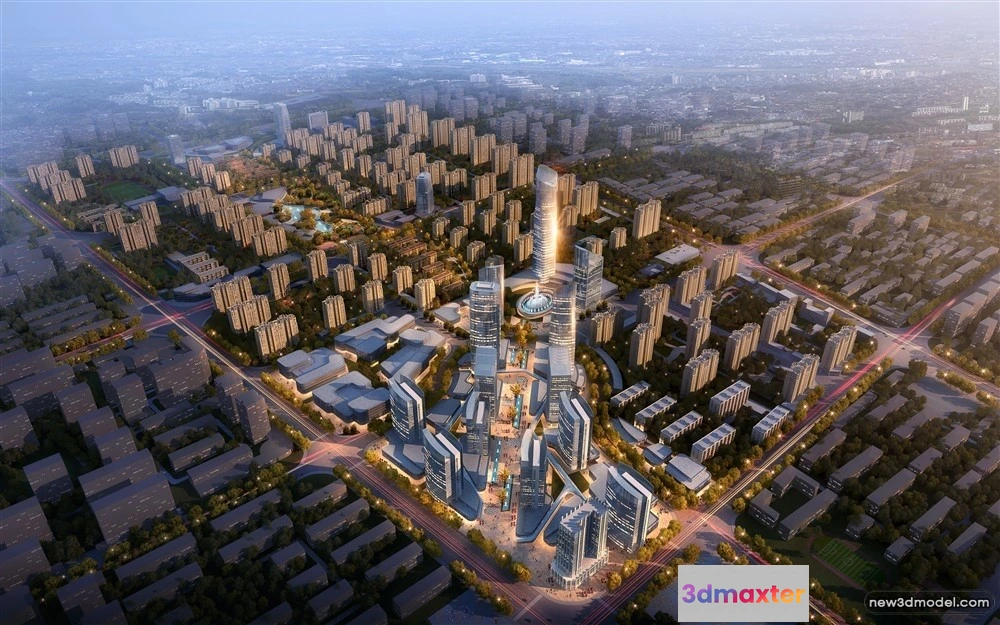 1578134 - 3D Models of Commercial Building - Exterior 3D Scenes - 202 3D Max