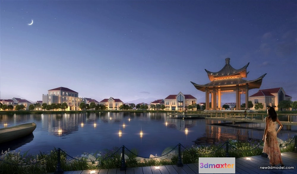 1578148 - 3D Models of Commercial Building - Exterior 3D Scenes - 209 3D Max